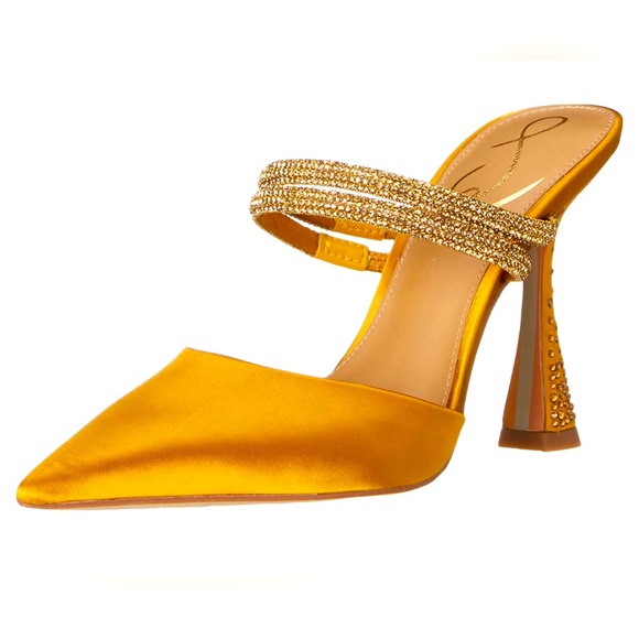 Sam Edelman AGUSTINA MULE PUMP  8 Golden Yellow - Picture 1 of 11